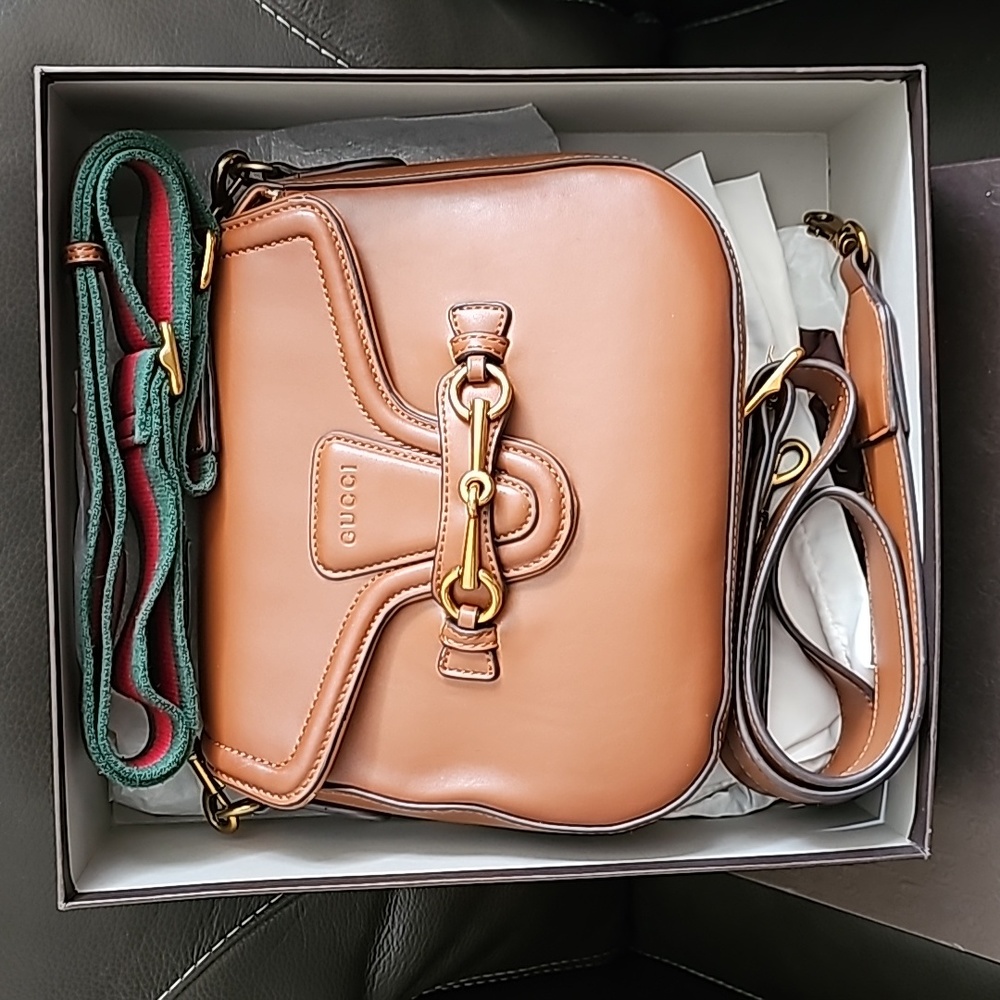 Gucci Lady Web Brown (Rich Saddle Brown) Bag